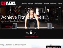 Tablet Screenshot of crossfitalbuquerque.com